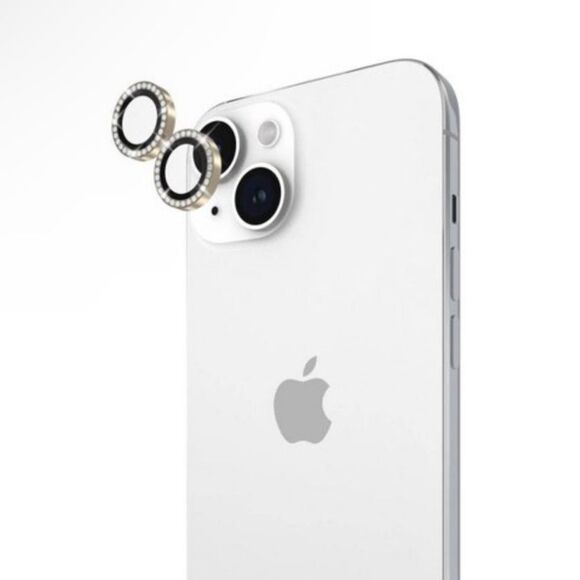 Kate Spade New York Apple iPhone 14/ Plus Ring Lens Protector in Stone Gold. New - Picture 1 of 8